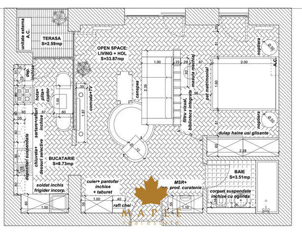 De inchiriat: apartament 2 camere Cloud 9 Pipera | Floreasca | Parcare