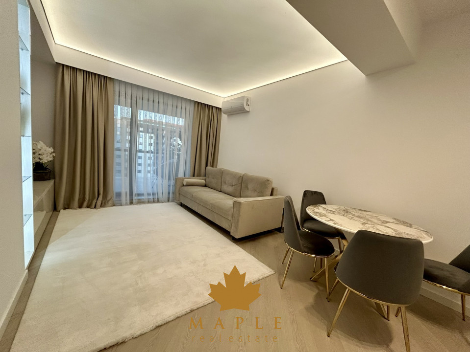 De inchiriat | 2 Camere | Cortina North Pipera | Terasa | Parcare Design Premium