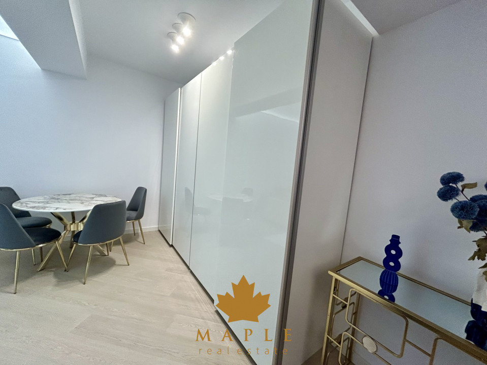 De inchiriat | 2 Camere | Cortina North Pipera | Terasa | Parcare Design Premium