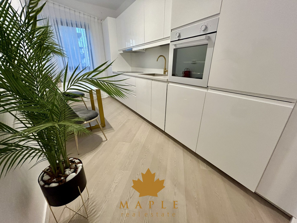 De inchiriat | 2 Camere | Cortina North Pipera | Terasa | Parcare Design Premium