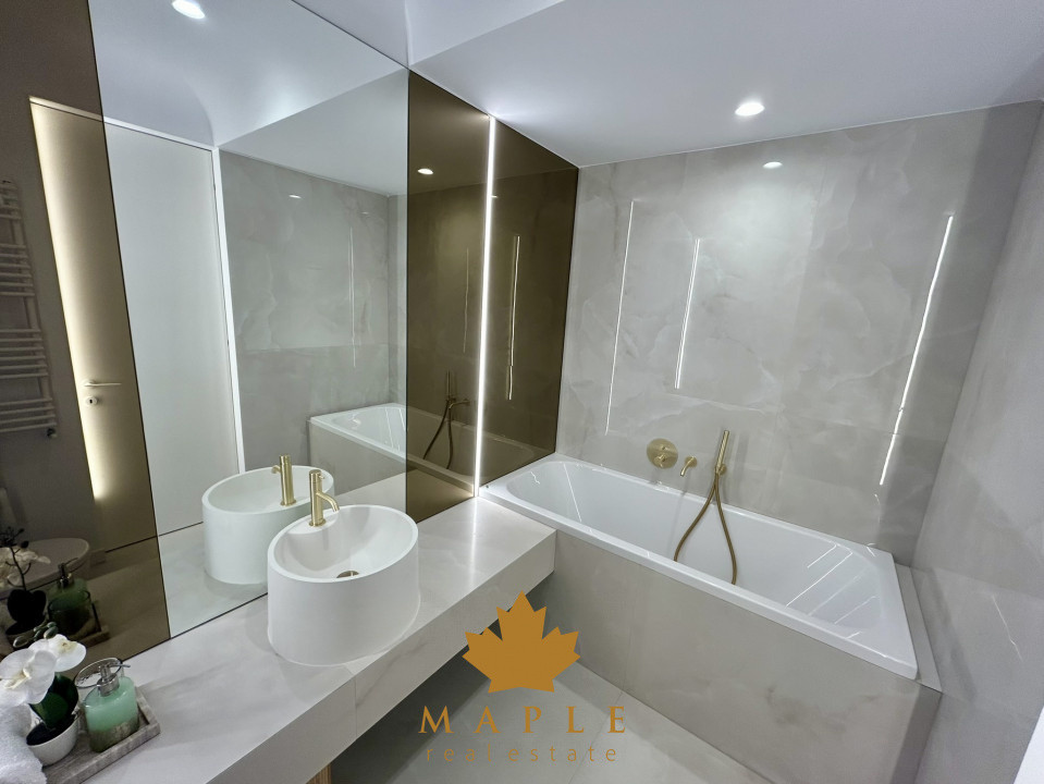 De inchiriat | 2 Camere | Cortina North Pipera | Terasa | Parcare Design Premium