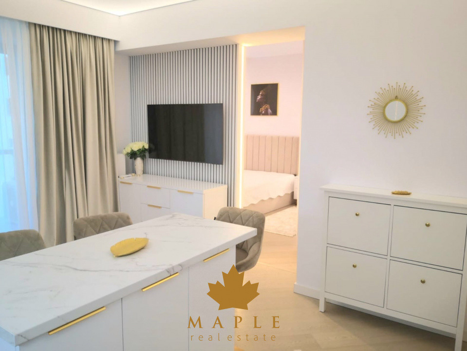 De inchiriat: 2 camere | Cortina North Pipera | Parcare | NOU | View superb