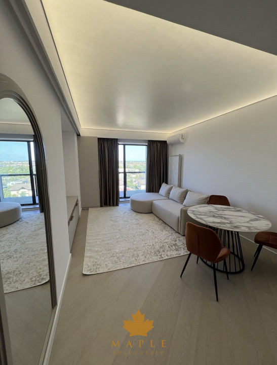 De inchiriat: Apartament 2 camere | Cortina Pipera | NOU | View panoramic